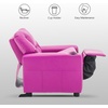 image:imageMCombo Kids Recliner Chair with Cup Holders for Boys and Girls RoomArmrest Sofa Couch with Cup Holder for ToddlersFaux Leather 7240 PinkPink