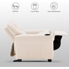 image:imageMCombo Kids Recliner Chair with Cup Holders for Boys and Girls RoomArmrest Sofa Couch with Cup Holder for ToddlersFaux Leather 7240 PinkWhite