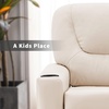 image:imageMCombo Kids Recliner Chair with Cup Holders for Boys and Girls RoomArmrest Sofa Couch with Cup Holder for ToddlersFaux Leather 7240 PinkWhite