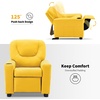 image:imageMCombo Kids Recliner Chair with Cup Holders for Boys and Girls RoomArmrest Sofa Couch with Cup Holder for ToddlersFaux Leather 7240 PinkYellow