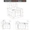 image:imageMCombo Kids Recliner Chair with Cup Holders for Boys and Girls RoomArmrest Sofa Couch with Cup Holder for ToddlersFaux Leather 7240 PinkYellow