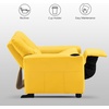 image:imageMCombo Kids Recliner Chair with Cup Holders for Boys and Girls RoomArmrest Sofa Couch with Cup Holder for ToddlersFaux Leather 7240 PinkYellow