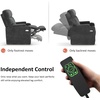image:imageMCombo Lay Flat Dual Motor Power Lift Recliner Chair with Massage amp Dual Heating Arm Storage Extended Footrest USB AC Ports amp Cup Holders Infinite Position for Elderly Fabric LC002 NavyGrey