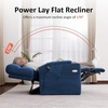 image:imageMCombo Lay Flat Dual Motor Power Lift Recliner Chair with Massage amp Dual Heating Arm Storage Extended Footrest USB AC Ports amp Cup Holders Infinite Position for Elderly Fabric LC002 NavyNavy