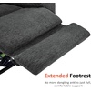 image:imageMCombo Lay Flat Dual Motor Power Lift Recliner Chair with Massage amp Dual Heating Arm Storage Extended Footrest USB AC Ports amp Cup Holders Infinite Position for Elderly Fabric LC002 NavyGrey