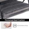image:imageMCombo Modern Accent Chair Velvet Club Chair Upholstered Armchair for Small Space Living Room amp Office Reception Fabric 4747 4750 Chair BrownDark Grey