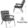 image:imageMCombo Modern Accent Chair Velvet Club Chair Upholstered Armchair for Small Space Living Room amp Office Reception Fabric 4747 4750 Chair BrownDark Grey