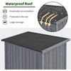 image:imageMCombo Outdoor Storage Cabinet Wooden Storage Shed with Latch Outside Garden Tool Shed with 2 Doors for Patio Yard Lawn 0808 Natural MediumGray