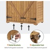 image:imageMCombo Outdoor Storage Cabinet with 2 Shelves Outside Storage Shed with Floor Wooden Garden Tool Shed with Latch for Yard Deck Lawn 1000Natural