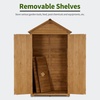 image:imageMCombo Outdoor Storage Cabinet with 2 Shelves Outside Storage Shed with Floor Wooden Garden Tool Shed with Latch for Yard Deck Lawn 1000Natural