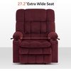 image:imageMCombo Oversized Power Lift Recliner Chair for Elderly Dual Motor Lift Chair with Heat and Massage Lay Flat Lift Chair for Big and Tall Cup Holders Fabric R7891 Dark Gray LargeWideBurgundy