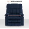image:imageMCombo Oversized Power Lift Recliner Chair for Elderly Dual Motor Lift Chair with Heat and Massage Lay Flat Lift Chair for Big and Tall Cup Holders Fabric R7891 Dark Gray LargeWideNavy Blue