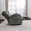 image:imageMCombo Oversized Power Lift Recliner Chair with Massage and Heat for Big and Tall Elderly People Cup Holders USB Ports Side Pockets Fabric R7541 Grey LargeOversizeGrey