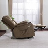 image:imageMCombo Oversized Power Lift Recliner Chair with Massage and Heat for Big and Tall Elderly People Cup Holders USB Ports Side Pockets Fabric R7541 Grey LargeOversizeBrown