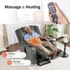 image:imageMCombo Oversized Power Lift Recliner Chair with Massage and Heat for Big and Tall Elderly People Cup Holders USB Ports Side Pockets Fabric R7541 Grey LargeOversizeGrey