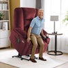 image:imageMCombo Oversized Power Lift Recliner Chair with Massage and Heat for Big and Tall Elderly People Cup Holders USB Ports Side Pockets Fabric R7541 Grey LargeOversizeBurgundy
