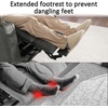 image:imageMCombo Oversized Power Lift Recliner Chair with Massage and Heat for Big and Tall Elderly People Cup Holders USB Ports Side Pockets Fabric R7541 Grey LargeOversizeGrey