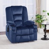 image:imageMCombo Oversized Power Lift Recliner Chair with Massage and Heat for Big and Tall Elderly People Cup Holders USB Ports Side Pockets Fabric R7541 Grey LargeOversizeNavy Blue