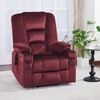 image:imageMCombo Oversized Power Lift Recliner Chair with Massage and Heat for Big and Tall Elderly People Cup Holders USB Ports Side Pockets Fabric R7541 Grey LargeOversizeBurgundy