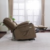 image:imageMCombo Oversized Power Lift Recliner Chair with Massage and Heat for Big and Tall Elderly People Cup Holders USB Ports Side Pockets Fabric R7541 Grey LargeOversizeBrown