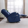 image:imageMCombo Oversized Power Lift Recliner Chair with Massage and Heat for Big and Tall Elderly People Cup Holders USB Ports Side Pockets Fabric R7541 Grey LargeOversizeNavy Blue