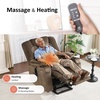 image:imageMCombo Oversized Power Lift Recliner Chair with Massage and Heat for Big and Tall Elderly People Cup Holders USB Ports Side Pockets Fabric R7541 Grey LargeOversizeBrown