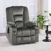 image:imageMCombo Oversized Power Lift Recliner Chair with Massage and Heat for Big and Tall Elderly People Cup Holders USB Ports Side Pockets Fabric R7541 Grey LargeOversizeGrey