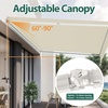 image:imageMCombo Patio Awning 10x8 Feet Sunshade Canopy for Motorized Retractable Awnings 4693GreyBeige