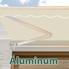 image:imageMCombo Patio Awning 10x8 Feet Sunshade Canopy for Motorized Retractable Awnings 4693GreyBeige
