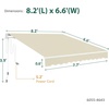 image:imageMCombo Patio Awning 10x8 Feet Sunshade Canopy for Motorized Retractable Awnings 4693GreyBeige