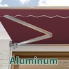 image:imageMCombo Patio Awning 10x8 Feet Sunshade Canopy for Motorized Retractable Awnings 4693GreyBurgundy
