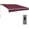 image:imageMCombo Patio Awning 10x8 Feet Sunshade Canopy for Motorized Retractable Awnings 4693GreyBurgundy