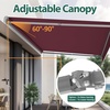 image:imageMCombo Patio Awning 10x8 Feet Sunshade Canopy for Motorized Retractable Awnings 4693GreyBurgundy