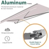 image:imageMCombo Patio Awning 10x8 Feet Sunshade Canopy for Motorized Retractable Awnings 4693GreyBurgundy
