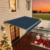 image:imageMCombo Patio Awning 10x8 Feet Sunshade Canopy for Motorized Retractable Awnings 4693GreyDark Blue