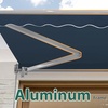 image:imageMCombo Patio Awning 10x8 Feet Sunshade Canopy for Motorized Retractable Awnings 4693GreyDark Blue