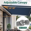 image:imageMCombo Patio Awning 10x8 Feet Sunshade Canopy for Motorized Retractable Awnings 4693GreyDark Blue