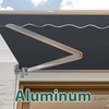 image:imageMCombo Patio Awning 10x8 Feet Sunshade Canopy for Motorized Retractable Awnings 4693GreyDark Grey