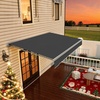 image:imageMCombo Patio Awning 10x8 Feet Sunshade Canopy for Motorized Retractable Awnings 4693GreyDark Grey