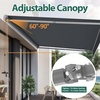 image:imageMCombo Patio Awning 10x8 Feet Sunshade Canopy for Motorized Retractable Awnings 4693GreyDark Grey