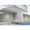 image:imageMCombo Patio Awning 10x8 Feet Sunshade Canopy for Motorized Retractable Awnings 4693GreyGrey with White Stripes
