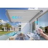 image:imageMCombo Patio Awning 10x8 Feet Sunshade Canopy for Motorized Retractable Awnings 4693GreyGrey with White Stripes