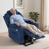 image:imageMCombo Power Lift Recliner Chair for Elderly Lift Chair with Heat and Massage FSC Certified USBampType C Ports Cup Holders Fabric 7040 MediumBrownAdmiral