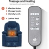image:imageMCombo Power Lift Recliner Chair for Elderly Lift Chair with Heat and Massage FSC Certified USBampType C Ports Cup Holders Fabric 7040 MediumBrownAdmiral