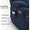 image:imageMCombo Power Lift Recliner Chair for Elderly Lift Chair with Heat and Massage FSC Certified USBampType C Ports Cup Holders Fabric 7040 MediumBrownAdmiral