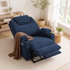 image:imageMCombo Power Lift Recliner Chair for Elderly Lift Chair with Heat and Massage FSC Certified USBampType C Ports Cup Holders Fabric 7040 MediumBrownAdmiral