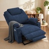 image:imageMCombo Power Lift Recliner Chair for Elderly Lift Chair with Heat and Massage FSC Certified USBampType C Ports Cup Holders Fabric 7040 MediumBrownAdmiral
