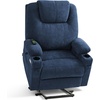 image:imageMCombo Power Lift Recliner Chair for Elderly Lift Chair with Heat and Massage FSC Certified USBampType C Ports Cup Holders Fabric 7040 MediumBrownAdmiral