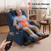 image:imageMCombo Power Lift Recliner Chair for Elderly Lift Chair with Heat and Massage FSC Certified USBampType C Ports Cup Holders Fabric 7040 MediumBrownAdmiral