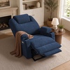 image:imageMCombo Power Lift Recliner Chair for Elderly Lift Chair with Heat and Massage FSC Certified USBampType C Ports Cup Holders Fabric 7040 MediumBrownAdmiral